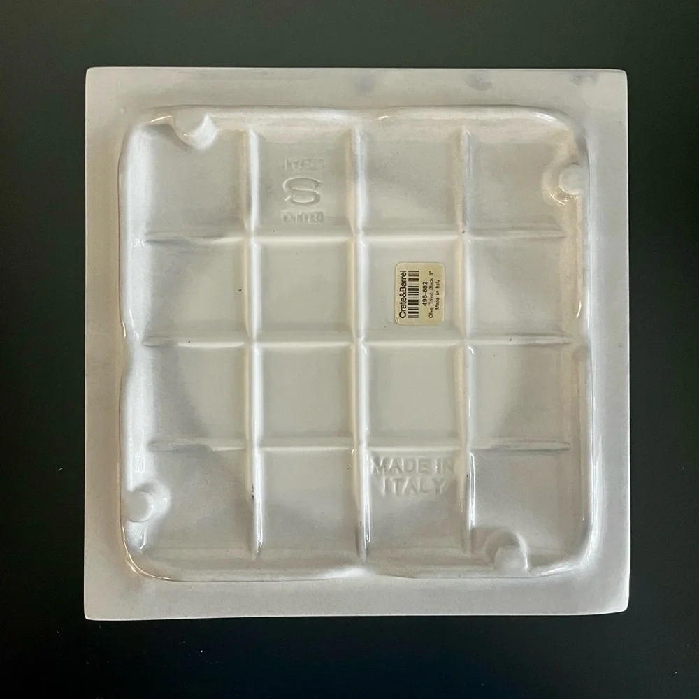 Crate&Barrel Black Olive 8” Trivet Made in Italy